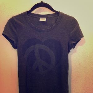 Grey peace Pink Shirt